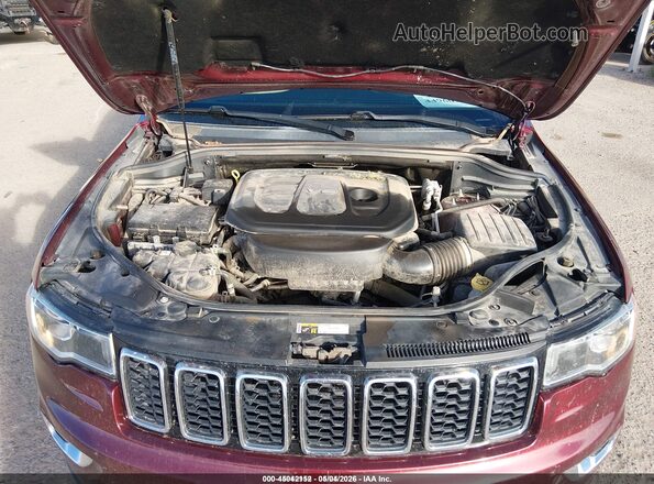 1C4RJFAG8HC859124 2017 JEEP GRAND CHEROKEE Maroon Vista trasera