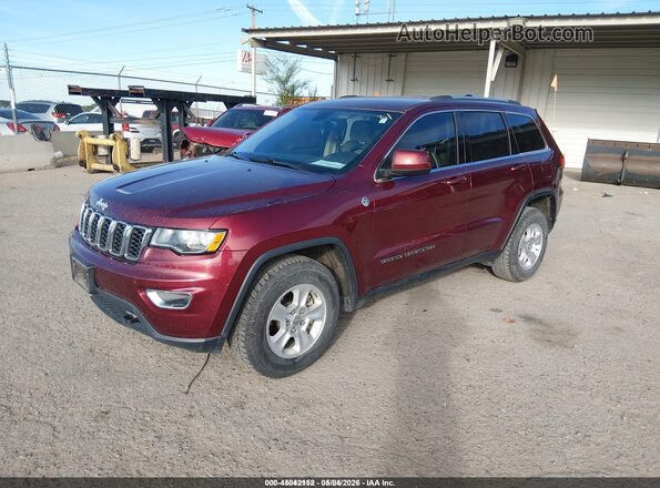 1C4RJFAG8HC859124 2017 JEEP GRAND CHEROKEE Maroon Vista tres cuartos delantera izquierda