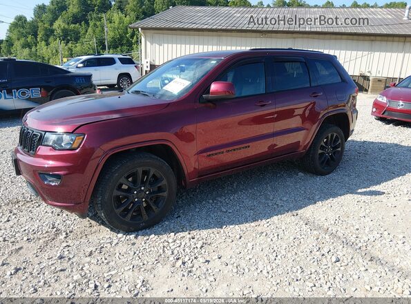 1C4RJFAGXMC858535 2021 JEEP GRAND CHEROKEE Maroon წინა მარცხენა ხედი სამი მეოთხედიდან