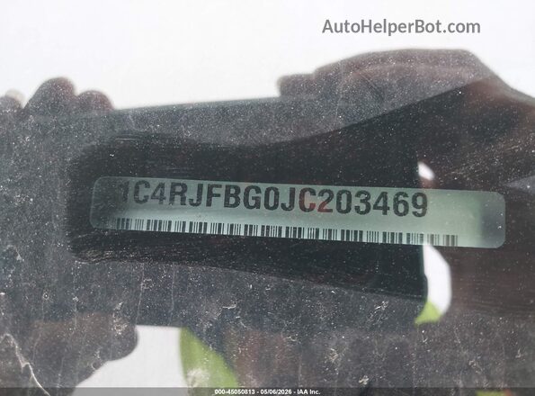 1C4RJFBG0JC203469 2018 JEEP GRAND CHEROKEE Белый Вид щитка приборов