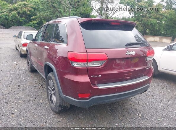 1C4RJFBG1HC872375 2017 JEEP GRAND CHEROKEE Maroon უკანა მარცხენა