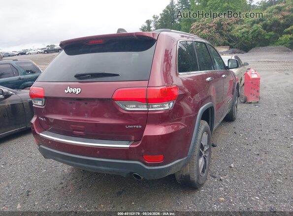 1C4RJFBG1HC872375 2017 JEEP GRAND CHEROKEE Maroon უკანა მარჯვენა