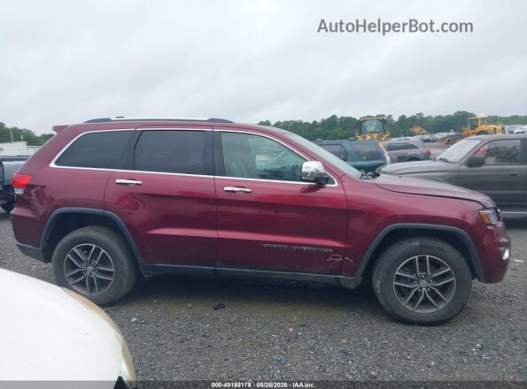 1C4RJFBG1HC872375 2017 JEEP GRAND CHEROKEE Maroon უკანა სალონის ხედი