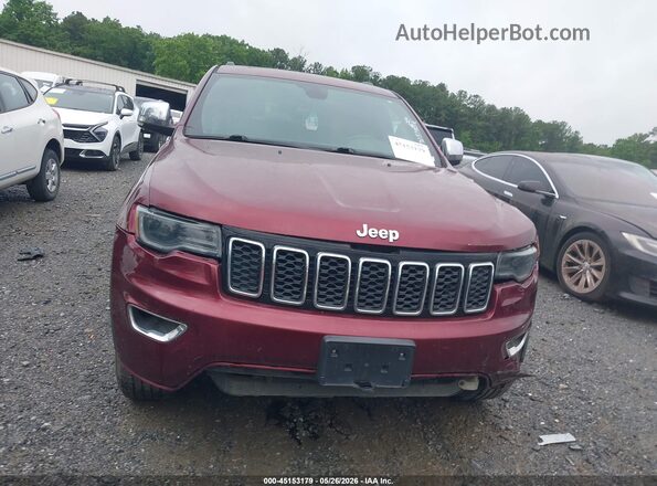 1C4RJFBG1HC872375 2017 JEEP GRAND CHEROKEE Maroon ხელსაწყოთა პანელის ხედი