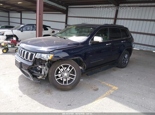 1C4RJFBG2HC809611 2017 JEEP GRAND CHEROKEE Blue წინა მარცხენა ხედი სამი მეოთხედიდან