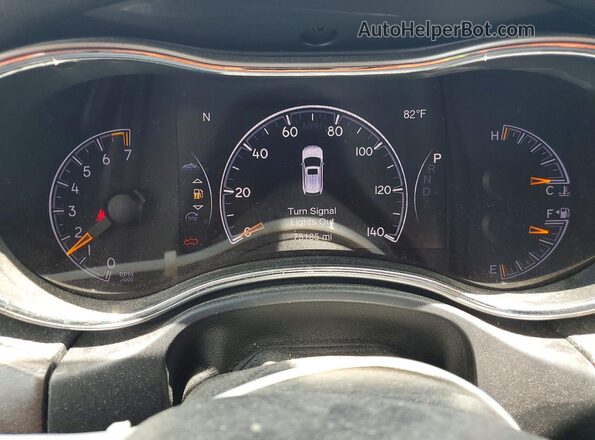 1C4RJFBG2JC180101 2018 JEEP GRAND Red Вид щитка приладів