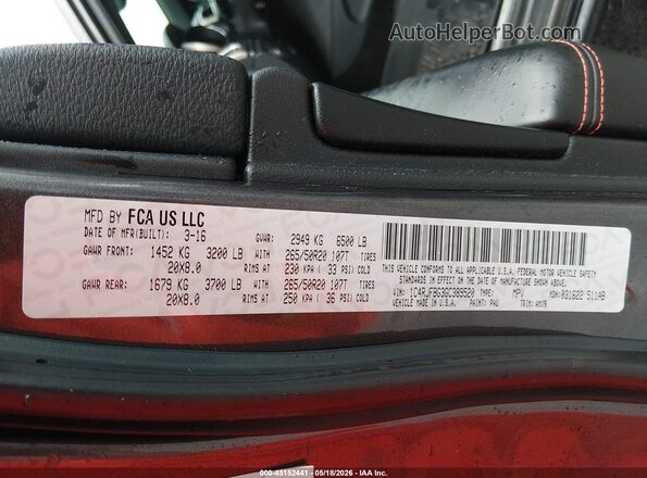 1C4RJFBG3GC389520 2016 JEEP GRAND CHEROKEE Серый Вид подкапотного пространства