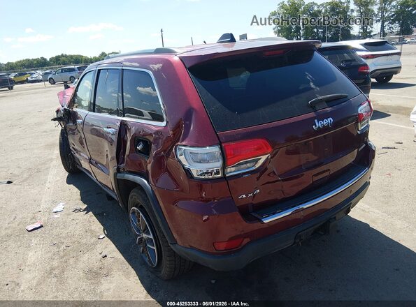 1C4RJFBG4JC140070 2018 JEEP GRAND CHEROKEE Burgundy Հետևի ձախ