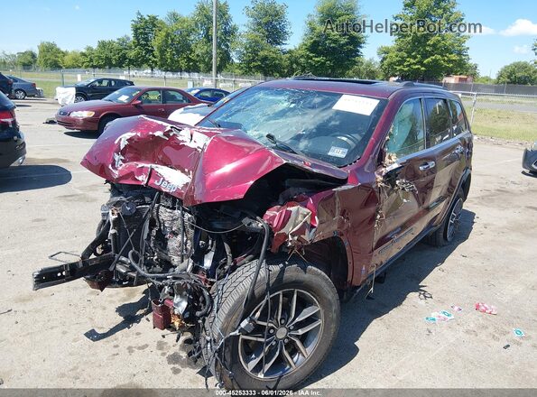 1C4RJFBG4JC140070 2018 JEEP GRAND CHEROKEE Burgundy Առջևի ձախ երեք քառորդ տեսարան