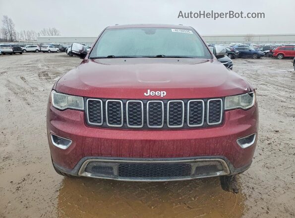 1C4RJFBG4JC378811 2018 JEEP GRAND Бордовый Вид спереди