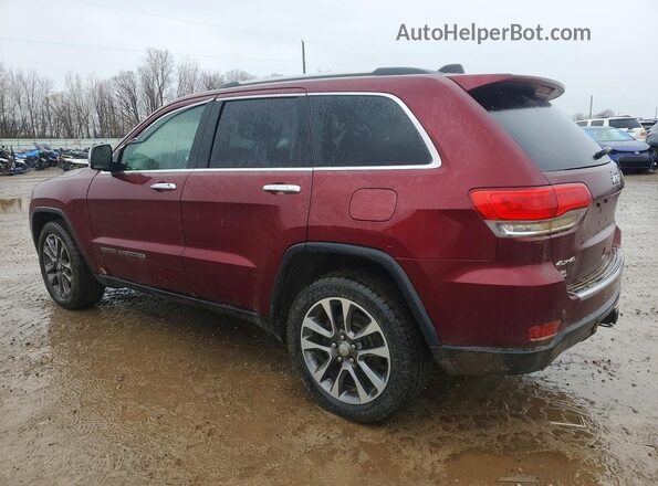 1C4RJFBG4JC378811 2018 JEEP GRAND Бордовый Задняя левая четверть