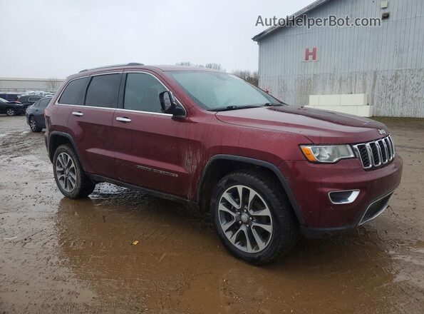 1C4RJFBG4JC378811 2018 JEEP GRAND Бордовый Передняя правая четверть