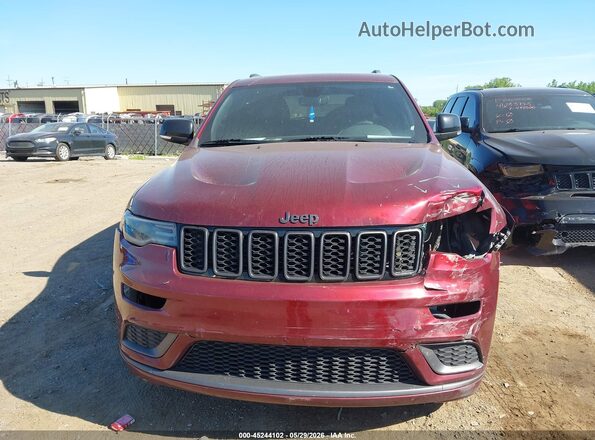 1C4RJFBG4KC828863 2019 JEEP GRAND CHEROKEE Red Instrument cluster view