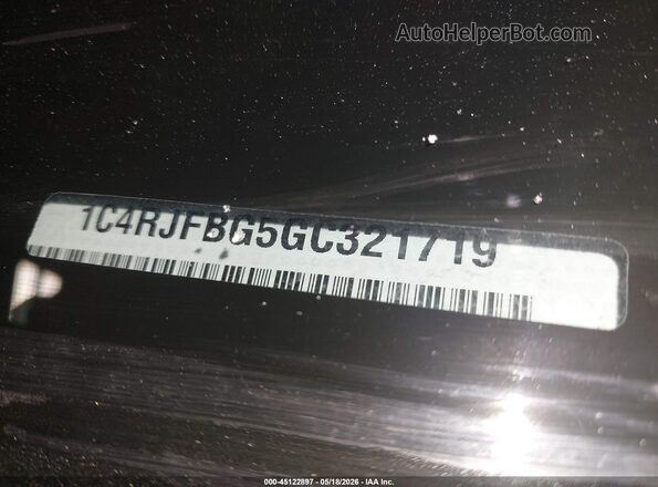 1C4RJFBG5GC321719 2016 JEEP GRAND CHEROKEE Silver Вид підкапотного простору
