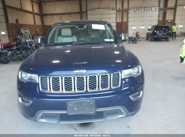 1C4RJFBG6HC761059 2017 JEEP GRAND CHEROKEE Blue Вид панелі приладів