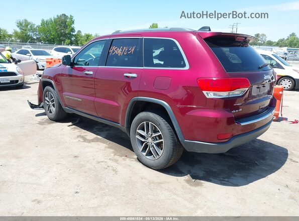 1C4RJFBG6HC764656 2017 JEEP GRAND CHEROKEE Burgundy უკანა მარცხენა