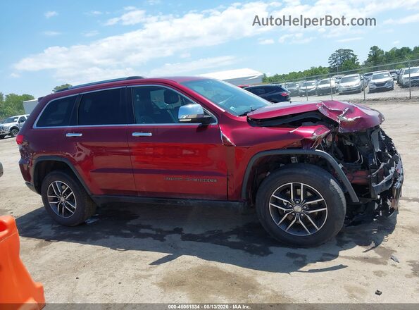 1C4RJFBG6HC764656 2017 JEEP GRAND CHEROKEE Burgundy უკანა სალონის ხედი