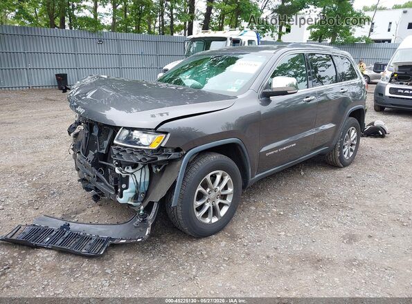 1C4RJFBG7GC408683 2016 JEEP GRAND CHEROKEE Gray Առջևի ձախ երեք քառորդ տեսարան