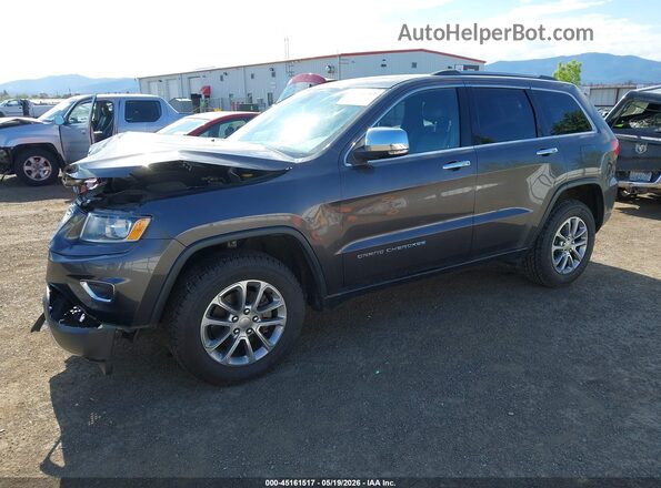 1C4RJFBG9GC321643 2016 JEEP GRAND CHEROKEE Gray Vista tres cuartos delantera izquierda