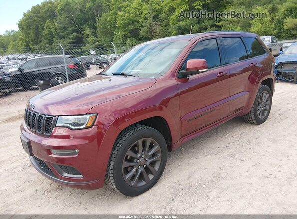 1C4RJFCG5JC122790 2018 JEEP GRAND CHEROKEE Burgundy Առջևի ձախ երեք քառորդ տեսարան