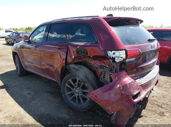 1C4RJFCG8JC217859 2018 JEEP GRAND CHEROKEE Burgundy Tył lewy