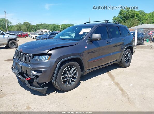 1C4RJFLG4JC504860 2018 JEEP GRAND CHEROKEE Gray Vista tres cuartos delantera izquierda