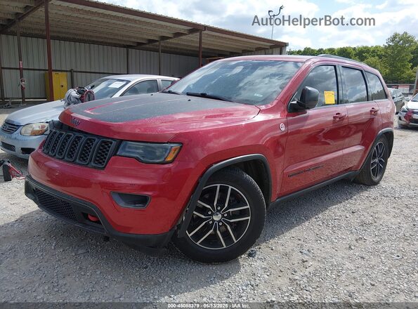 1C4RJFLG8JC235715 2018 JEEP GRAND CHEROKEE Red წინა მარცხენა ხედი სამი მეოთხედიდან