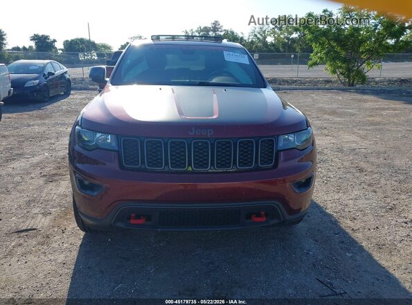 1C4RJFLT5MC632073 2021 JEEP GRAND CHEROKEE Burgundy Dashboard view