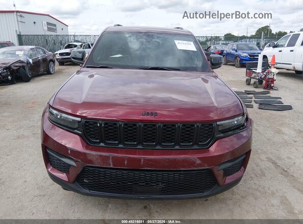 1C4RJHAG5SC342477 2025 JEEP GRAND CHEROKEE Maroon Вид задньої частини салону