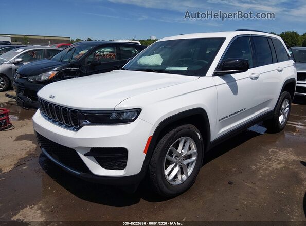 1C4RJHAG8S8782888 2025 JEEP GRAND CHEROKEE White Առջևի ձախ երեք քառորդ տեսարան