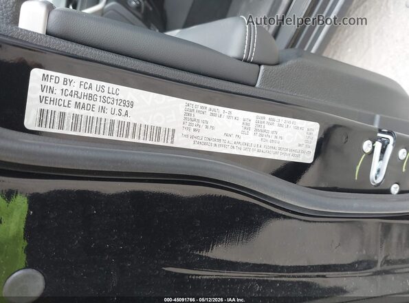 1C4RJHBG1SC312939 2025 JEEP GRAND CHEROKEE Black Շարժիչի բաժամունքի տեսք