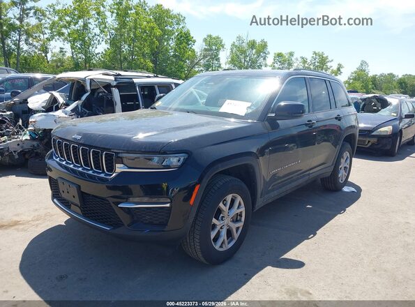 1C4RJHBG2N8555313 2022 JEEP GRAND CHEROKEE Black Առջևի ձախ երեք քառորդ տեսարան