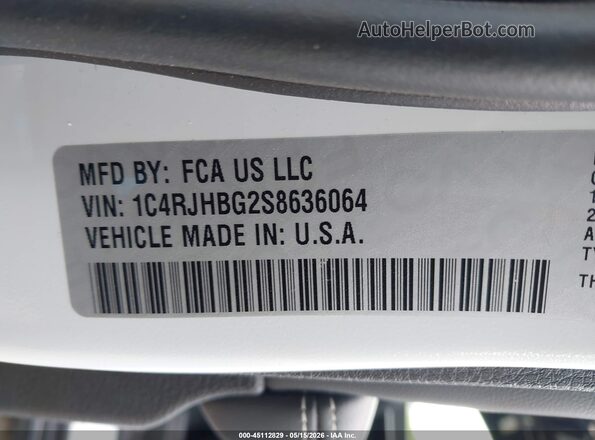 1C4RJHBG2S8636064 2025 JEEP GRAND CHEROKEE White Engine compartment view