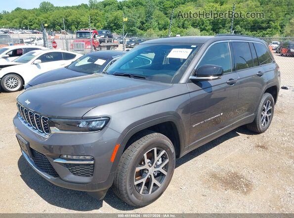 1C4RJHBG3S8786586 2025 JEEP GRAND CHEROKEE Gray Առջևի ձախ երեք քառորդ տեսարան