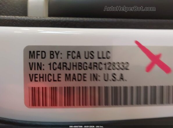 1C4RJHBG4RC128332 2024 JEEP GRAND CHEROKEE White Շարժիչի բաժամունքի տեսք