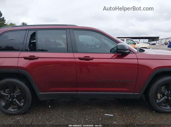 1C4RJHBG6PC535789 2023 JEEP GRAND CHEROKEE Burgundy უკანა სალონის ხედი