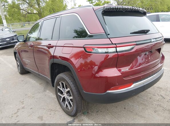 1C4RJHBGXPC615144 2023 JEEP GRAND CHEROKEE Burgundy Հետևի ձախ