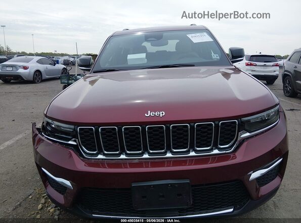 1C4RJHBGXPC615144 2023 JEEP GRAND CHEROKEE Burgundy Սարքավորումների վահանակի տեսք