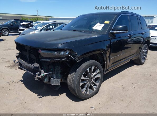 1C4RJHDG2N8545233 2022 JEEP GRAND CHEROKEE Black Առջևի ձախ երեք քառորդ տեսարան