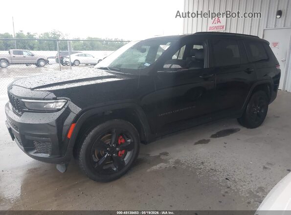 1C4RJKAG2R8531386 2024 JEEP GRAND CHEROKEE L Black Առջևի ձախ երեք քառորդ տեսարան