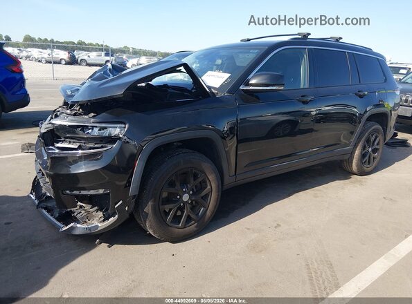 1C4RJKBG0N8510996 2022 JEEP GRAND CHEROKEE L Черный Передняя левая четверть