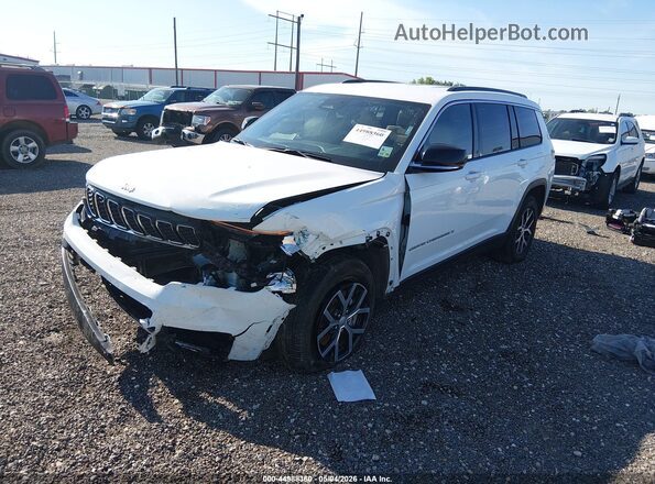1C4RJKBG1R8545701 2024 JEEP GRAND CHEROKEE L White Vista tres cuartos delantera izquierda