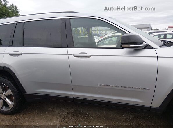 1C4RJKBG2M8102109 2021 JEEP GRAND CHEROKEE L Серебряный Панорамный вид салона 360°