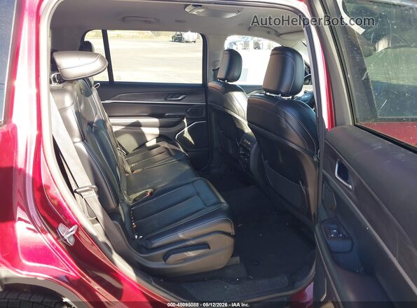 1C4RJKBG2M8125146 2021 JEEP GRAND CHEROKEE L Burgundy VIN კოდის სტიკერის ხედი