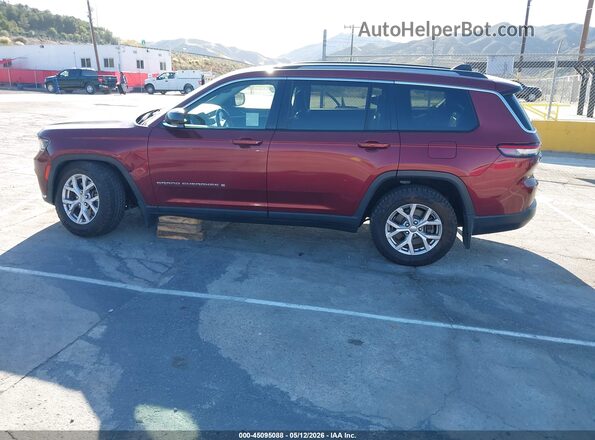 1C4RJKBG2M8125146 2021 JEEP GRAND CHEROKEE L Burgundy სალონის 360-გრადუსიანი ხედი