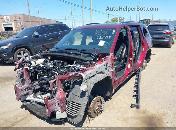 1C4RJKBG2S8726974 2025 JEEP GRAND CHEROKEE L Burgundy წინა ხედი