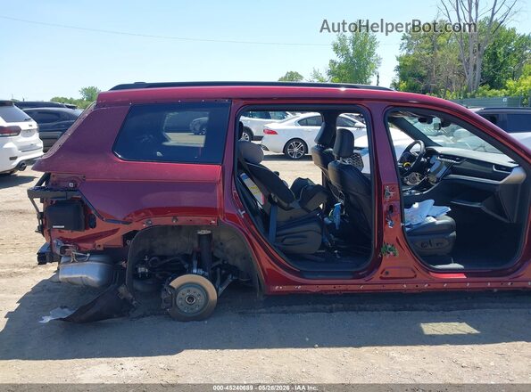 1C4RJKBG2S8726974 2025 JEEP GRAND CHEROKEE L Burgundy უკანა სალონის ხედი