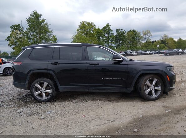1C4RJKBG3M8174050 2021 JEEP GRAND CHEROKEE L Black Widok wnętrza z tyłu
