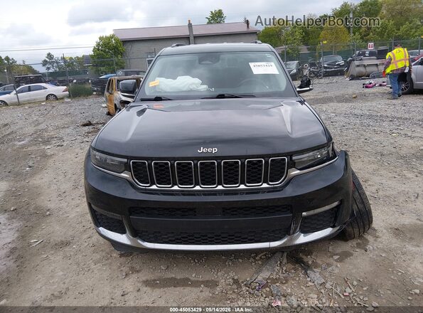 1C4RJKBG3M8174050 2021 JEEP GRAND CHEROKEE L Black Widok zestawu wskaźników