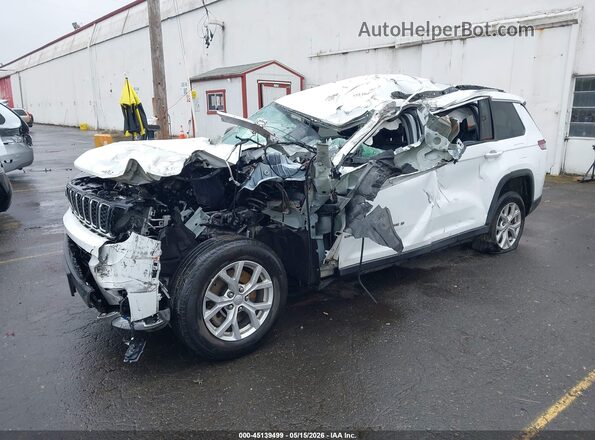 1C4RJKBG4P8898883 2023 JEEP GRAND CHEROKEE L White წინა მარცხენა ხედი სამი მეოთხედიდან
